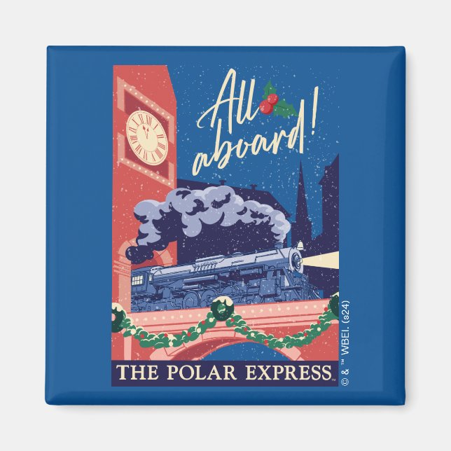 Imán El Polar Express - ¡Todos a bordo! (Frente)