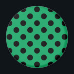 Imán El polka negro se pone en verde fresco<br><div class="desc">El polka negro se pone en verde fresco</div>