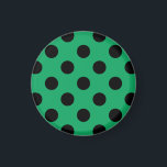 Imán El polka negro se pone en verde fresco<br><div class="desc">El polka negro se pone en verde fresco</div>
