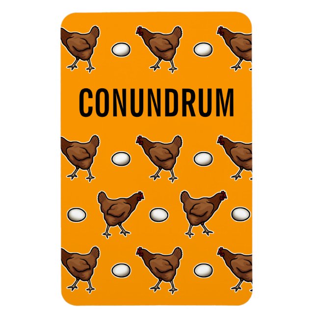 Imán El pollo o el enigma del huevo (Vertical)