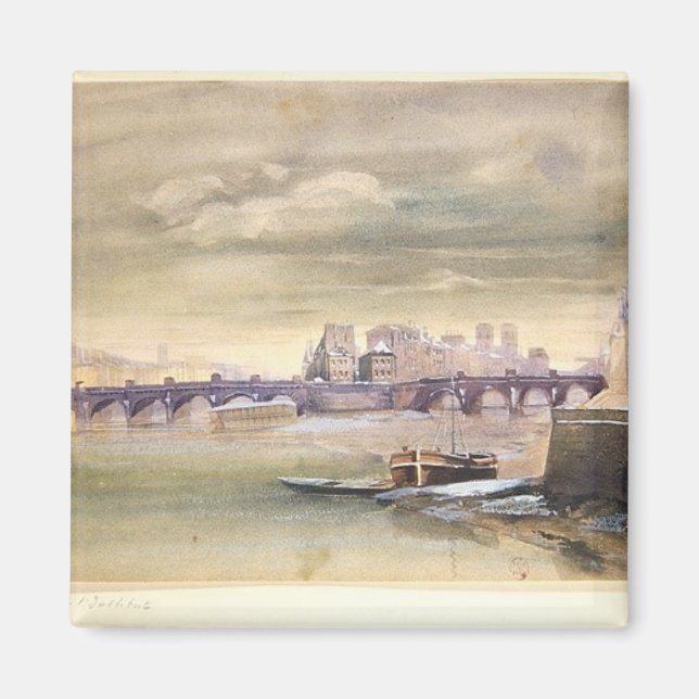 Imán El Pont-Neuf y la Isla de la Cita, 1881 (Frente)