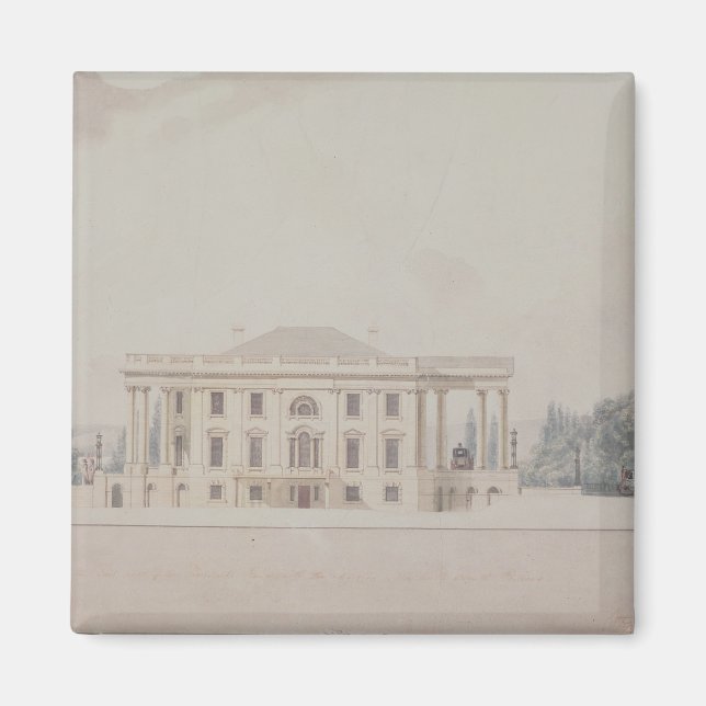 Imán El pórtico sur de la Casa Presidencial, 1807 (Frente)