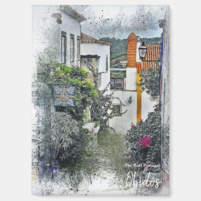 Imán El Portugal real - Obidos (Anverso)