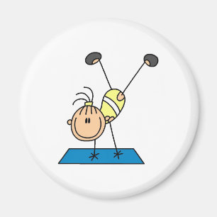 Imán El practicar del gimnasta