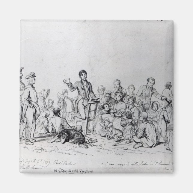 Imán El predicador de campo, 1837 (Frente)