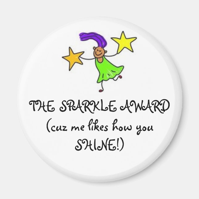 Imán EL PREMIO SPARKLE (porque me gusta cómo... (Frente)
