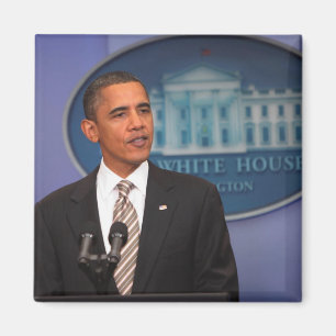 Imán El presidente Barack Obama hace un anuncio