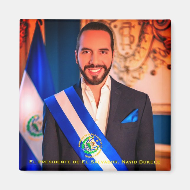 Imán El presidente de El Salvador, Nayib Bukele (Frente)