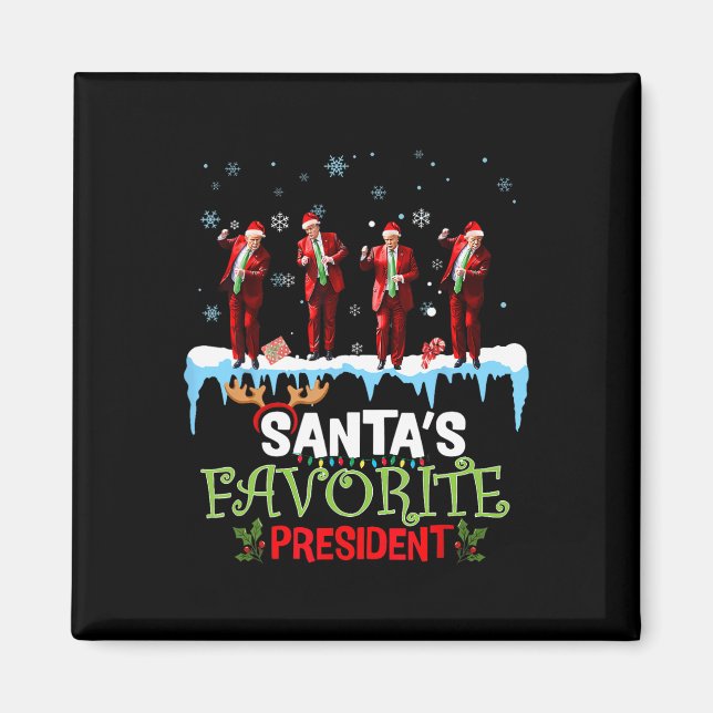 Imán El presidente favorito de Santa Trump baila gracio (Frente)