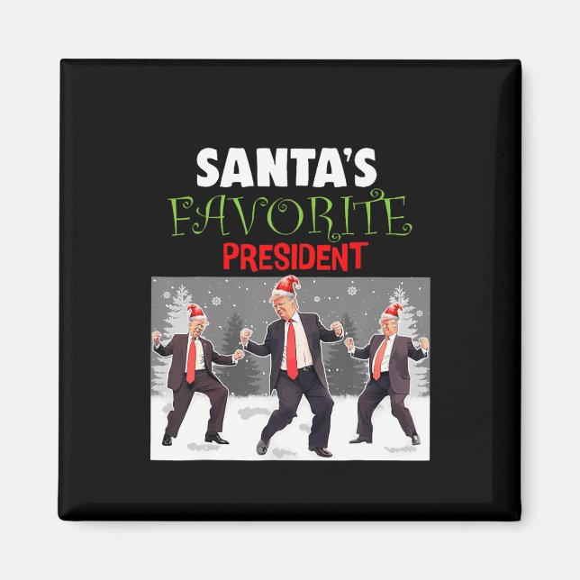 Imán El presidente favorito de Santa Trump baila gracio (Frente)