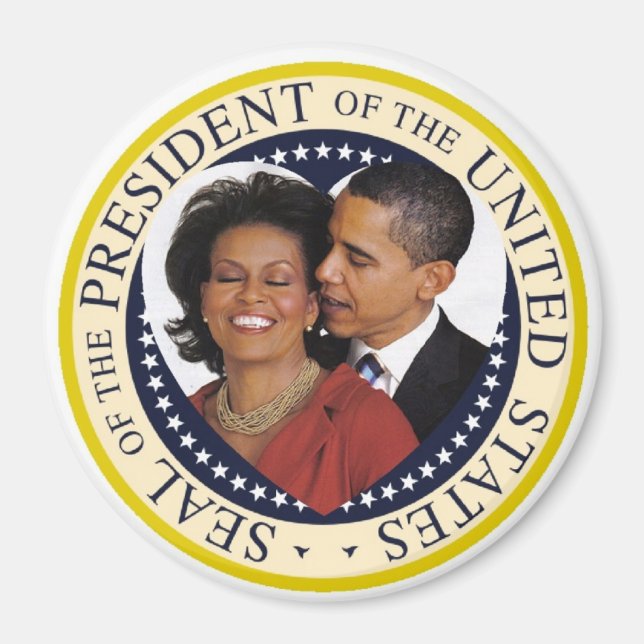 Imán El presidente Obama se mantiene grande 3" (Frente)