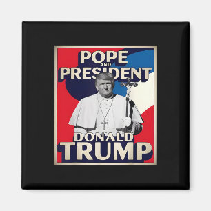 Imán El Presidente Retro Donald Trump Y El Vago Católic