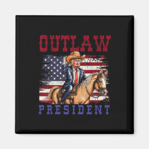 Imán El presidente Trump Cowboy Trump 2024 condenado Fe