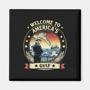 Imán El presidente Trump da la bienvenida al Golfo de M