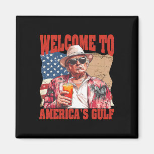 Imán El presidente Trump da la bienvenida al Golfo de M