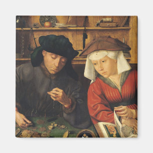 Imán El prestamista de dinero y su esposa, 1514