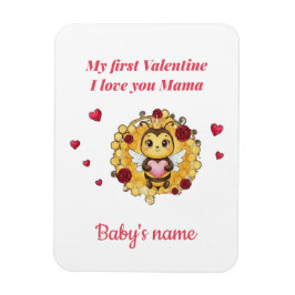 Imán El primer día de San Valentín del bebé