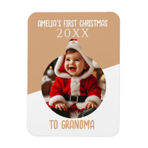 Imán El primer ornamento de fotos navideñas del bebé Ke