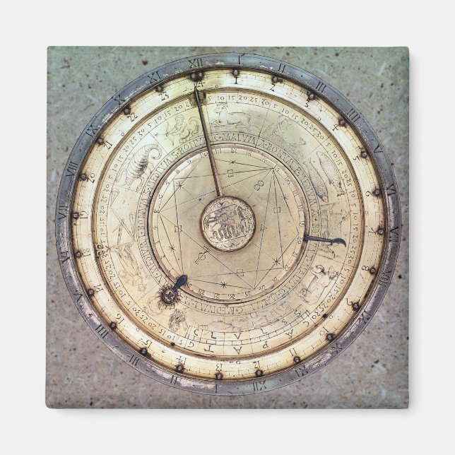 Imán El primer reloj de primavera con combustible, vist (Frente)