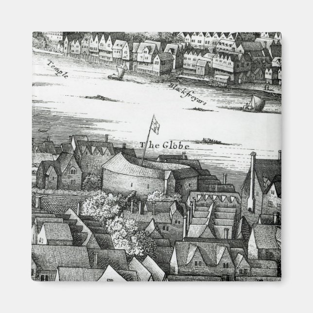 Imán El primer teatro de globo o teatro Rosa (Frente)