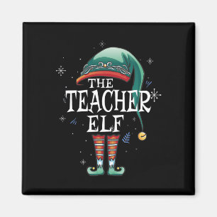 Imán El Profesor Elf Xmas Que Coincide Con La Familia E