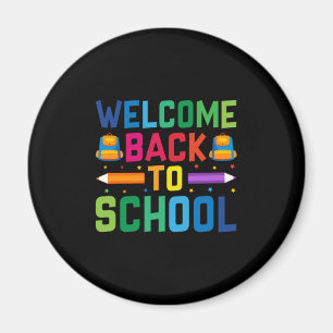 Imán El profesor es bienvenido de vuelta a la escuela