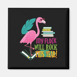 Imán El profesor Flamingo My Flock sacudirá el primer d
