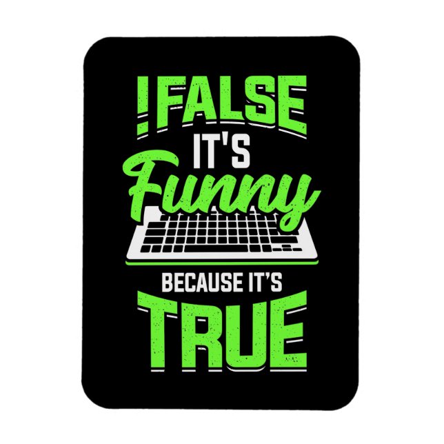 Imán El programador falso es gracioso (Vertical)