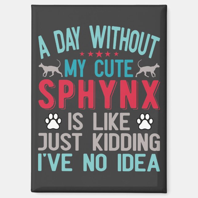 Imán El propietario canadiense de Sfinx Sairless Sphynx (Anverso)