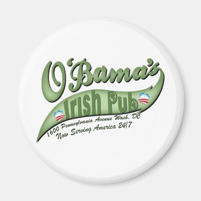 Imán El pub irlandés de O'bama (Frente)