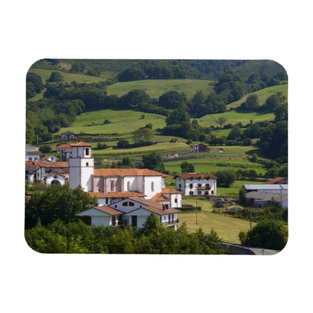 Imán El pueblo de Amaiur en el valle de Baztan (Horizontal)
