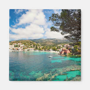 Imán El pueblo de Assos en la isla de Kefalonia, Grecia