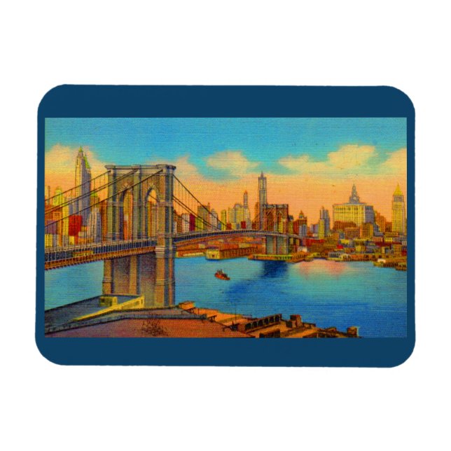Imán el puente de Brooklyn (Horizontal)