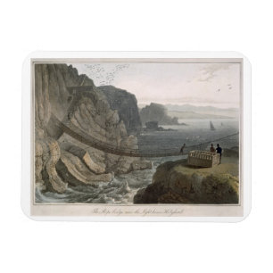 Imán El puente de cuerda cerca del faro, Holyhead, para
