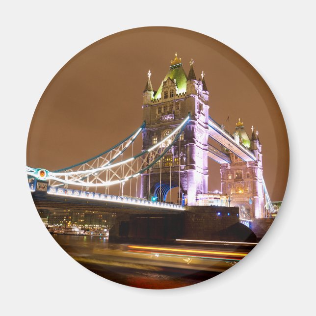 Imán El puente de la Torre de Londres de noche (Frente)