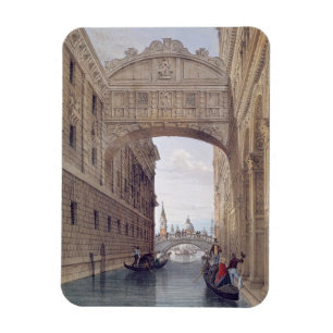 Imán El puente de suspiros, Venecia, grabada por