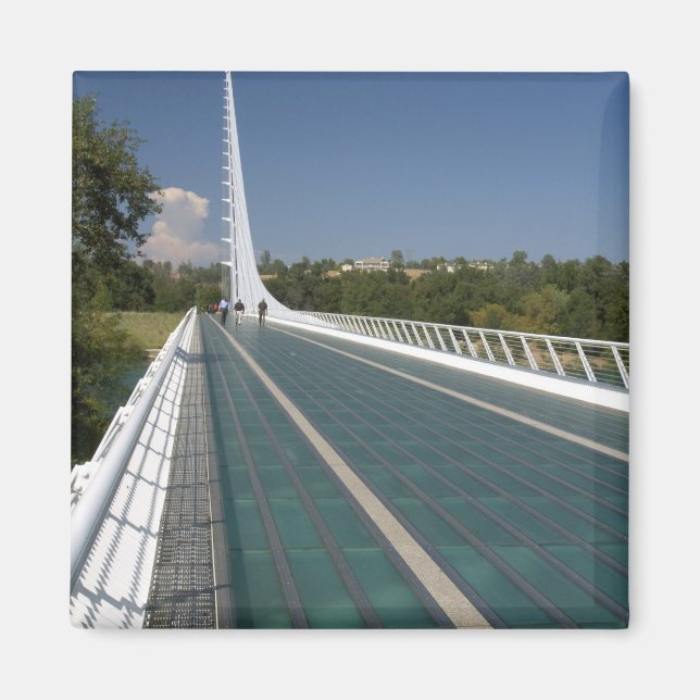 Imán El puente del reloj de sol en Turtle Bay (Frente)