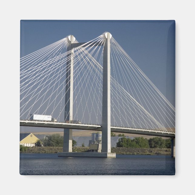 Imán El puente Ed Hendler abarca el río Columbia (Frente)