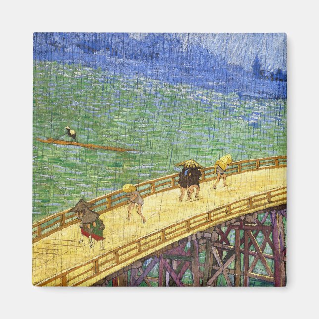 Imán El puente en el bello arte de Vincent van Gogh (Frente)