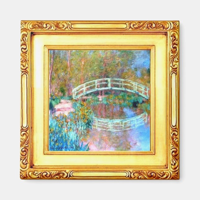 Imán El puente japonés de Claude Monet Magnet (Frente)