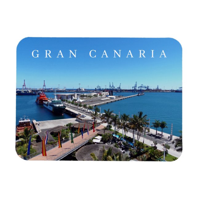 Imán El puerto de Gran Canaria Las Palmas ofrece vistas (Horizontal)