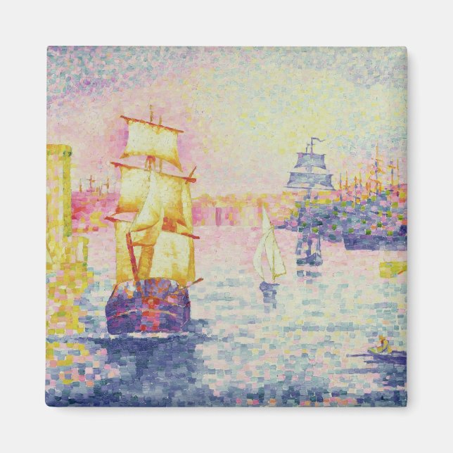 Imán El puerto de Marsella, c.1909 (aceite sobre lienzo (Frente)