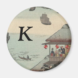 Imán El puerto en Kanagawa, Japón: Monograma inicial