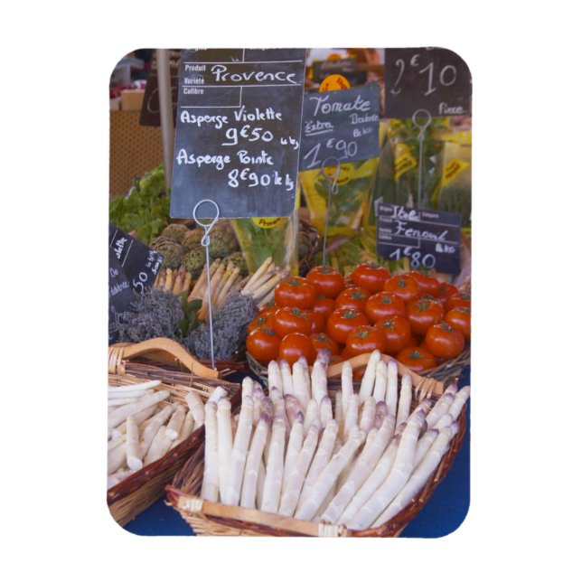 Imán El puesto de mercaderes callejeros con blanco (Vertical)