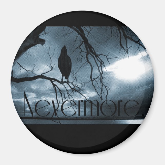 Imán El Raven - Nevermore Sunbeams & Tree Blue (Frente)