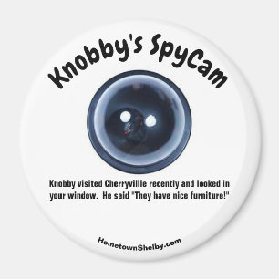 Imán El refrigerador divertido visitado de Knobby en Ch