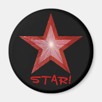 El refrigerador 'STAR!' de la Estrella Roja, negro