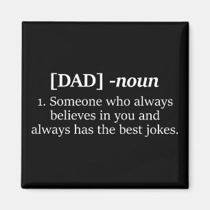 Imán El regalo de definición divertida de Dad Noun para