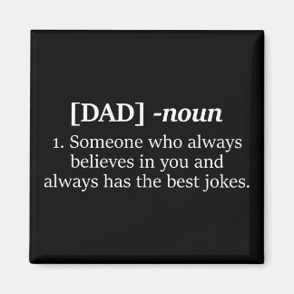Imán El regalo de definición divertida de Dad Noun para