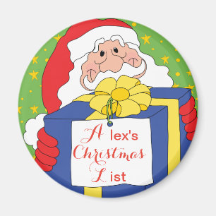 Imán El regalo de los navidades Magnet Santa
